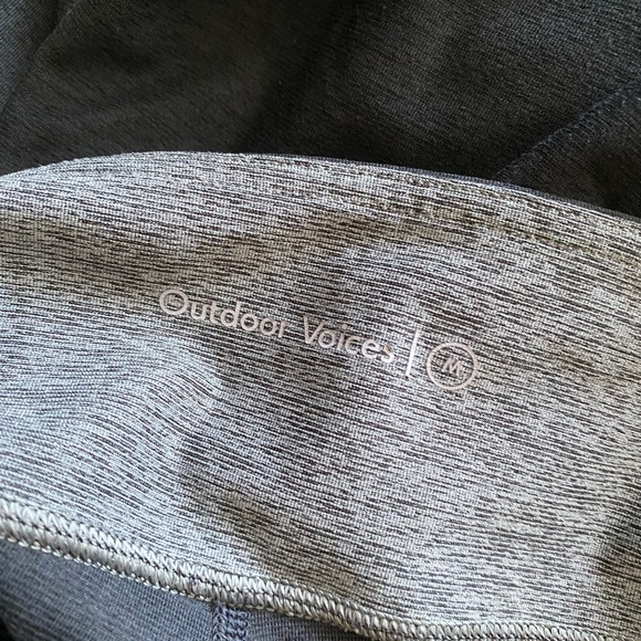 Outdoor Voices Black Dipped Leggings Sz Medium - Picture 7 of 10